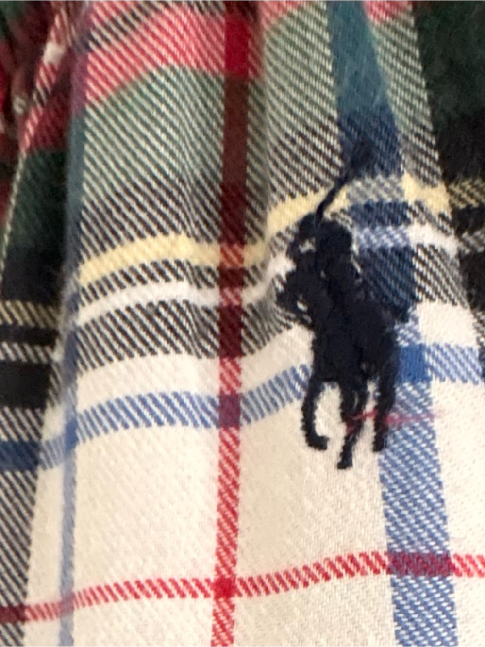 POLO RALPH LAUREN Men’s 100% Cotton‎ Plaid Flannel Pajama Bottoms | Size XL
